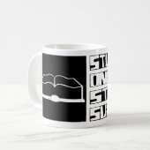 Das Studieren überleben Kaffeetasse (Vorderseite Links)