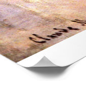 Das Studio Boat von Claude Monet Poster (Ecke)