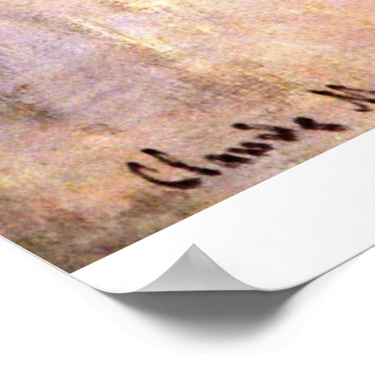 Das Studio Boat von Claude Monet Poster (Ecke)