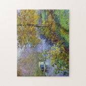 Das Studio Boat von Claude Monet Puzzle (Vertikal)