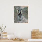 Das Studio-Boot (Le Bateau-atelier) | Claude Monet Poster (Küche)