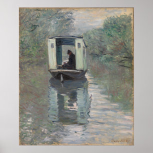 Das Studio-Boot (Le Bateau-atelier) Claude Monet Poster