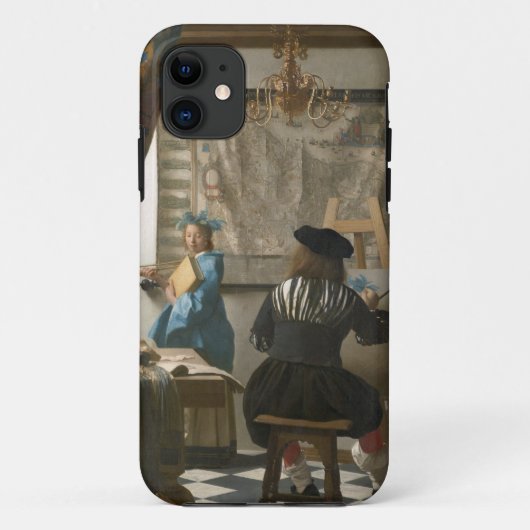 Das Studio des Künstlers, c.1665-66 (Öl auf Case-Mate iPhone Hülle (Rückseite)