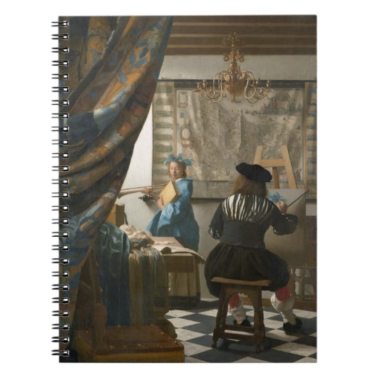 Das Studio des Künstlers, c.1665-66 (Öl auf Notizblock (Vorderseite)
