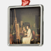 Das Studio des Künstlers Silbernes Ornament (Links)