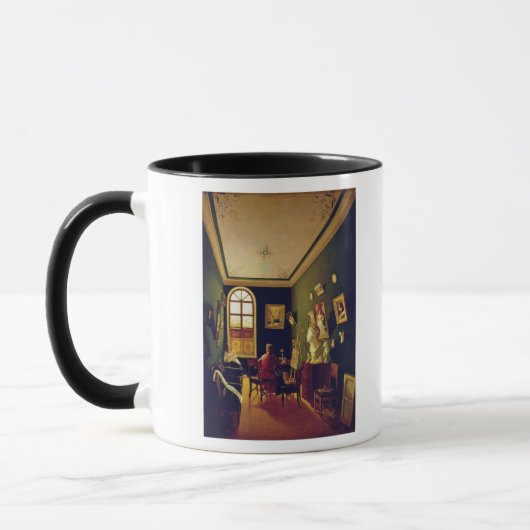 Das Studio des Malers, 1843 Tasse (Links)