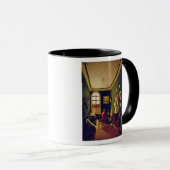 Das Studio des Malers, 1843 Tasse (VorderseiteRechts)