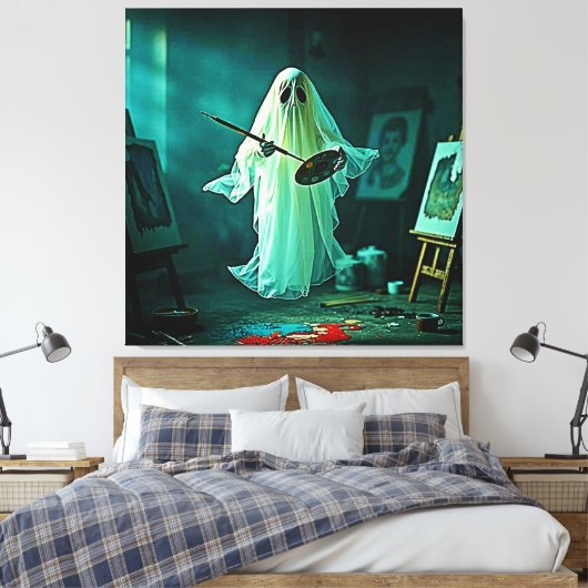 Das Studio-Design von Ghosted Artist Leinwanddruck (Insitu (Schlafzimmer))