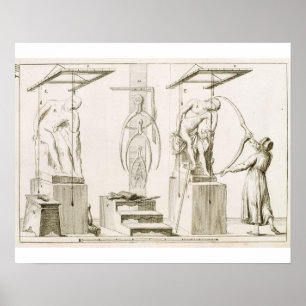 Das Studio eines Bildhauers, c.1800 (Stich) Poster
