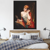 Das Studio Mirror von Albert Henry Collings Leinwanddruck (Insitu (Schlafzimmer))