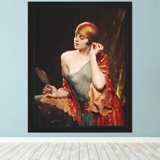 Das Studio Mirror von Albert Henry Collings Leinwanddruck (Insitu (Holzboden))