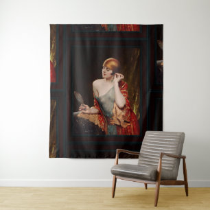 Das Studio Mirror von Albert Henry Collings Wandteppich