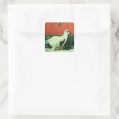 Das Studio Quadratischer Aufkleber (Tasche)