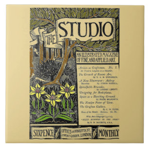 Das Studio Vintage-Magazin-Cover Fliese