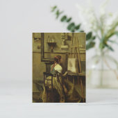 Das Studio von Corot Postkarte (Stehend Vorderseite)