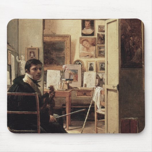 Das Studio von Ingres in Rom, 1818 Mousepad (Vorne)