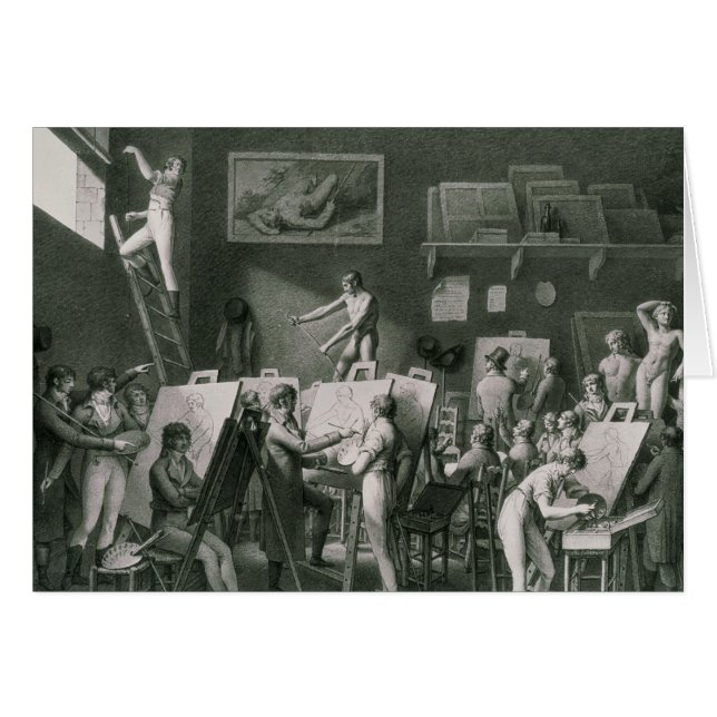 Das Studio von Jacques Louis David (Vorderseite (Horizontal))