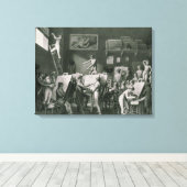 Das Studio von Jacques Louis David Leinwanddruck (Insitu (Holzboden))