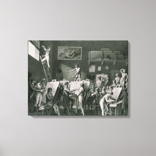 Das Studio von Jacques Louis David Leinwanddruck (Vorderseite)