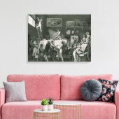Das Studio von Jacques Louis David Leinwanddruck (Insitu (Wohnzimmer))