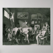Das Studio von Jacques Louis David Poster (Vorne)