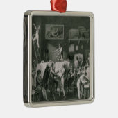 Das Studio von Jacques Louis David Silbernes Ornament (Rechts)