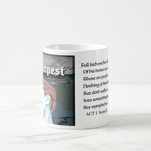 Das Sturm-Ariels Lied Kaffeetasse (Mittel)