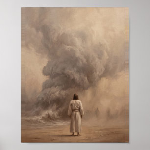 Das Sturm-Kunst-Vintage-Gemälde Poster