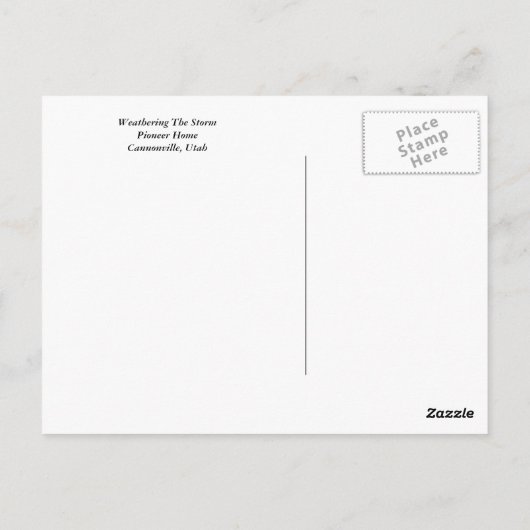 Das Sturm überwinden Postkarte (Rückseite)