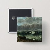 Das stürmische Meer oder, die Welle, 1870 Button (Vorne & Hinten)