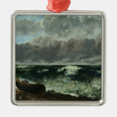 Das stürmische Meer oder, die Welle, 1870 Silbernes Ornament (Vorne)