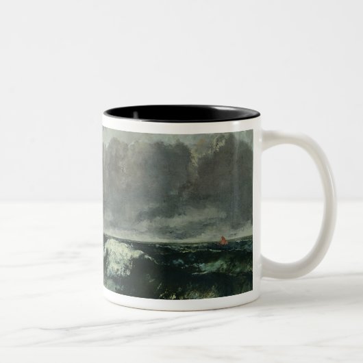 Das stürmische Meer oder, die Welle, 1870 Zweifarbige Tasse (Rechts)