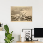 Das Sturmschiff Poster (Heimbüro)