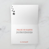 DAS STÜRZEN DURCH DIE SCHNEE Chow-Chow Karten (Innenseite)