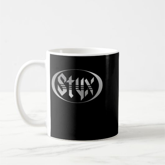 Das STYX Band Grafikgeschenk für Fans Kaffeetasse (Links)
