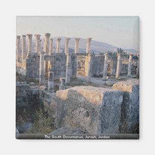 Das SüdDecumanus, Jerash, Jordanien Magnet