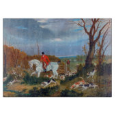 Das Suffolk-Jagdbrett 1833 Fox Hunt Cutting Board Schneidebrett (Vorderseite)