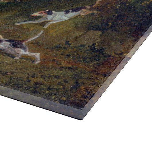 Das Suffolk-Jagdbrett 1833 Fox Hunt Cutting Board Schneidebrett (Ecke)