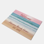 Das Summer Beach Design kreiert Ihre eigene Famili Fußmatte (Schrägansicht)