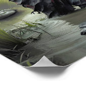 Das Sumpfthema - 12 x 16 Poster (Ecke)