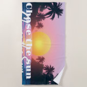 Das Sun Beach Handtuch - Dreamy Pastel Ocean Su (Vorderseite)