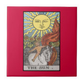 Das sun-Karten-Tarotbild Fliese (Vorderseite)