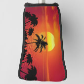Das Sun Red Tropics Palm Beach Golf Headcover (Rotieren 90)