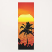 Das Sun Red Tropics Palm Beach Yogamatte (Vorderseite)