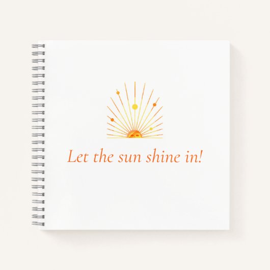 Das Sun Shine Notebook lassen Notizblock (Vorderseite)
