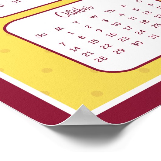 Das Sunshine 2012 Calendar Poster (Ecke)