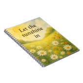 Das Sunshine In - Daisy FSpiral Foto Notebook gela Notizblock (Rechte Seite)