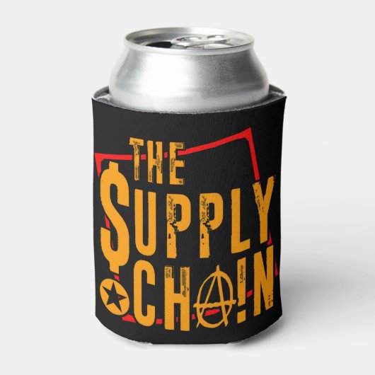 das Supply Chain Logo Bier kann kochen! Dosenkühler (Kanne Vorderseite)