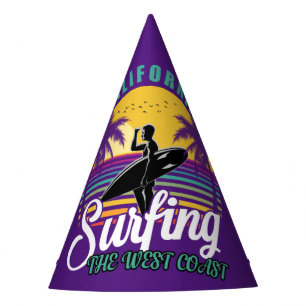 Das Surfen an der Westküste Kaliforniens Partyhütchen