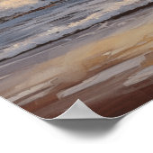 Das Surfen bei Morgenöl als Malplakat bremsen Poster (Ecke)